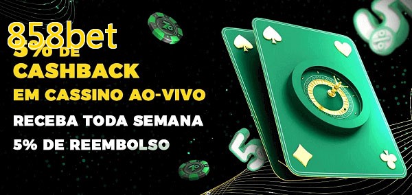 Promoções do cassino ao Vivo 858bet